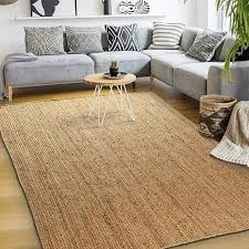 Natural Fiber Jute Rug For Living Room