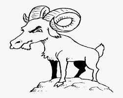 The coloring sheet of mother and kid goat. Billy Goat Coloring Page Clipart Three Billy Goats Billy Goats Gruff Drawing Free Transparent Clipart Clipartkey