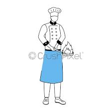 Download this free picture about cook boy kid from pixabay's vast library of public domain images and videos. Chef With Frying Pan Flat Vector Illustration Hotel Restaurant Staff Stock Vector Crushpixel