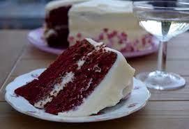 Arrange remaining berries decoratively over top of cake. Red Velvet Cake From Lucy Loves Food Blog