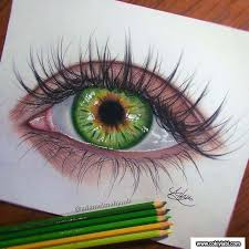 Karakalem Ile Cizilmis Bayan Gercek 3d Renkli Goz Cizimleri Ve Teknikleri Guzel Sozler Eye Drawing Realistic Eye Drawing Realistic Drawings