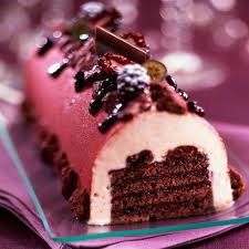 Buche De Noel A La Mousse De Fruits Buche De Noel Dessert Noel Recettes De Cuisine