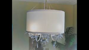 Upgrade your home for less. Diy Drum Lampshade And Chandelier Makeover Youtube