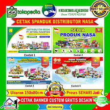 Bagi sobat yang memerlukan file desain spanduk nasa silahkan download gratis dengan mengklik. Jual Spanduk Distributor Nasa Kab Jombang Cah Rantau Tokopedia