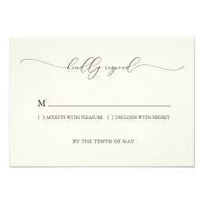 Understated Elegance Wedding Response Card Cream Invitations Custom Unique Diy Pe Wedding Response Cards Cream Wedding Invitations Simple Wedding Invitations