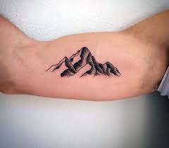 Top 39 Best Mountain Tattoo Ideas 2021 Inspiration Guide Bicep Tattoo Tattoo Designs Men Inner Bicep Tattoo
