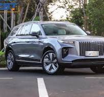 ‫دفع رباعي عالي السرعة هونغتشي E-HS9 سيارة كهربائية ذكية SUV كهربائية نقية  مدى 510.0km شحن سريع بدء تشغيل عن بُعد سيارة كهربائية‬‎