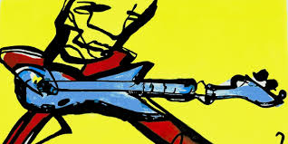 De schilderijen van herman brood die hier worden aangeboden komen uit de privé collectie van marcel brood of zijn door hem in het verleden aangekocht. Schilderij Herman Brood Guitarman Gitaar Betaalbarekunst Nl