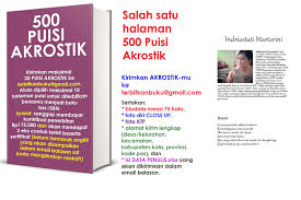 Mengetahui hal tersebut, wendy cagur yang geram menegaskan kalau kabar dirinya meninggal dunia adalah hoaks. 500 Akrostik