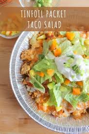 Simmer until water is evaporated and meat is hot. Tinfoil Packet Taco Salad Recipe Campfire Foodie