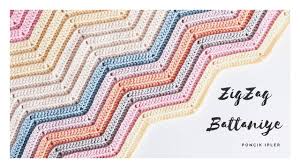 Zigzag Battaniye Yapilisi Iki Farkli Zigzak Orgu Modeli Yeni Baslayan Battaniye Baby Knitting Patterns Zikzak Battaniye