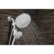 Moen Magnetix Attract Dual Hand Held Rain Shower Head Combo Magnetic Dock Shower Heads Handheld Shower Head Magnetix