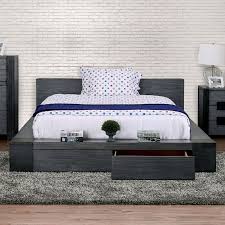 Although the manufacturers of modern comforter give extra effort on optimizing its function, they still consider the comfort of user. Ultra Modern Low Profile Queen Platform Storage Bed With Open Wood Grain Low Profile Headboard Cm7629