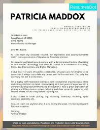 It provides information about your past job experiences, strengths, and transferable skills, that helps you attain a new career path. Warehouse Associate Cover Letter Samples Templates Pdf Word 2021 Warehouse Associate Cover Letters Rb