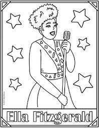 Set page margins to zero if you have trouble fitting the template on one page (file, page setup or file, printer setup in most browsers). Ella Fitzgerald A Tisket A Tasket Coloring By Sillyomusic Teachers Pay Teac Music Teaching Resources Music Class Activities Elementary Music Curriculum