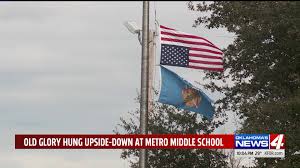 Maybe you would like to learn more about one of these? Parents Frustrated By Upside Down Half Staff Flags Flying Above Metro Middle School Kfor Com Oklahoma City