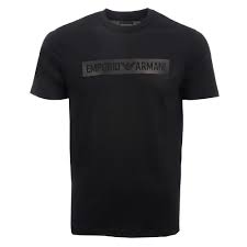Emporio armani branding to chest longsleeves ribbed trims regular fit crew neck. Emporio Armani Logo T Shirt Black At Dandy Fellow