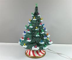 Vintage Ceramic Christmas Tree Christmas Tree Nightlight Etsy Ceramic Christmas Trees Vintage Ceramic Christmas Tree Christmas Tree Light Up