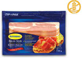 Amount of net carbs in turkey bacon: Original Bacon Style Turkey Butterball