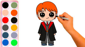 Dibujos Para Colorear De Harry Potter Kawaii