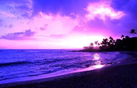 Hawaii's ocean and beach conditions are as unique as the islands themselves. Hawaii Purple Sunset Beach Novocom Top