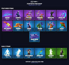 The fortnite shop updates daily with daily items and featured items. Fnbr Co On Twitter Fortnite Item Shop For February 1st 2021 Https T Co Nxpckxmqqb Use Creator Code Fnbr If You D Like To Support Us Epicpartner Set Personalised Reminders On Our Ios App Https T Co 2kmeb0k4z0 Https T Co Gtnytpd59j