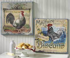 What i like about this set of canisters is the beautiful farmhouse themed artwork on the side. Country Kitchen Decor Worth Crowing About