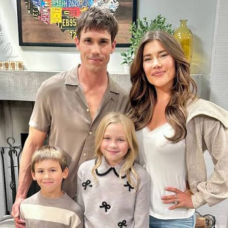 B&B / "The Bold and the Beautiful" star Jacqueline MacInnes Wood has  returned to work, taping her first scenes as Steffy Forrester at the show's  new home at Sunset Las Palmas Studios. #