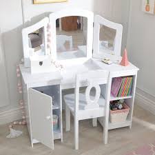 Deluxe 2 Piece Vanity Set With Mirror Bedroom Vanity Set Girl Room Vanity Set