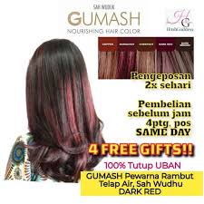 Maybe you would like to learn more about one of these? Pewarna Rambut Telap Air Gumash Wudhu Compliance Halal Hair Color Dark Red With Free Gift Shopee Malaysia
