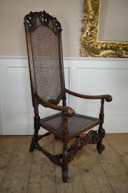 19thc High Back Cane Chair Antiques Atlas This set of two high back antique gray rattan dining chairs lends.