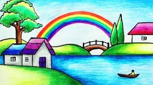Check out our scenery pictures selection for the very best in unique or custom, handmade pieces from our prints shops. How To Draw Rainbow Scenery With Color Pencils For Beginners Easy Rainbow Scenery Drawing Youtube