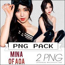 Renders Pack With Mina Of Aoa Like A Cat By Yasonmink On Deviantart
