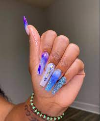 Pin By Jomarieeeb On Nailѕѕѕ Fire Nails Pink Ombre Nails Glow Nails