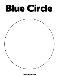 Well, that side goes all the way around a center point equally. Blue Circle Coloring Page From Twistynoodle Com Coloring Pages Circle Color