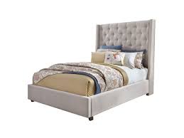 Standard Furniture Vinings 95181 King Transitional Upholstered Bed With Button Tufting Coconis Furni Upholstered Beds Mattress Furniture King Upholstered Bed