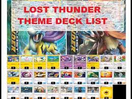 Prereleases for lost thunder will take place from october 20th to october 28th. Pokemon Tcg Lost Thunder Theme Deck Lists Youtube