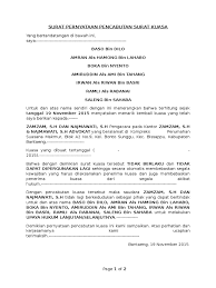 Surat kuasa adalah surat pemberian kuasa kepada pihak yang ditunjuk untuk bisa bertindak atas nama si pemberi kuasa. Surat Pernyataan Pencabutan Surat Kuasa