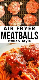 Easy Homemade Air Fryer Meatballs Everyday Family Cooking Recipe Air Fryer Dinner Recipes Ground Pork Recipes Air Fryer Recipes Ground Beef
