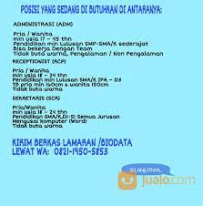 We did not find results for: Info Loker Lowongan Kerja Jakarta Barat Jualo