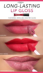 L Oreal сияющая помада для губ Color Riche Shine Get Your Shine Fix With L Oreal Paris Infallible 8hr Pro Gloss In Sangria Red Fatale Undeniable Mauve And More Lip Colors Lip Color Guide Loreal Lipstick