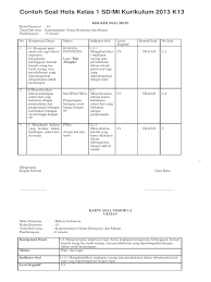Contoh soal hots operasi hitung bilangan bulat. Contoh Soal Hots Kelas 1 Sd Pdf