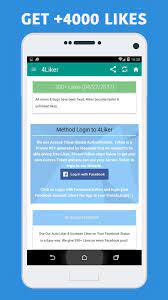This is a fb auto liker and auto comments . 4liker For Android Apk Download