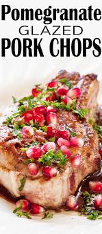 Pork Chops With Pomegranate Glaze Recipe Simplyrecipes Com Recipe Pomegranate Glaze Recipes Pomegranate Recipes Pork Chops