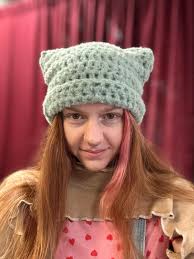 Cat Hat Crochet With or Without Scarf
