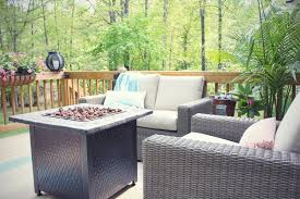 An Outdoor Living Reveal And A Cute Dog Target Patio Furniture Vintage Patio Furniture Patio Design
