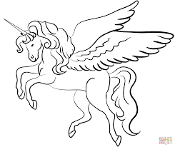 Winged Unicorn Malarbok Gratis Malarbilder Att Skriva Ut Malarbok Mandala Uggla