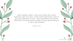 Most popular hd wallpapers for desktop / mac, laptop, smartphones and tablets with different resolutions. Luke 11 9 10 Free Desktop Wallpaper My Printable Faith