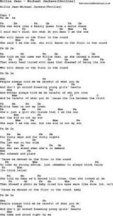 Black And White Michael Jackson Lyrics Michael Jackson Billie Jean Lyrics Song Billie Jean By Michael Jackson Thriller With Lyrics Guitar Chords For Songs Ukulele Chords Songs Lyrics And Chords
