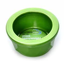 This pet plastic tray includes five compartments, including four qua Van Ness Heavyweight Crock Feeding Dish For Pets Petcarerx